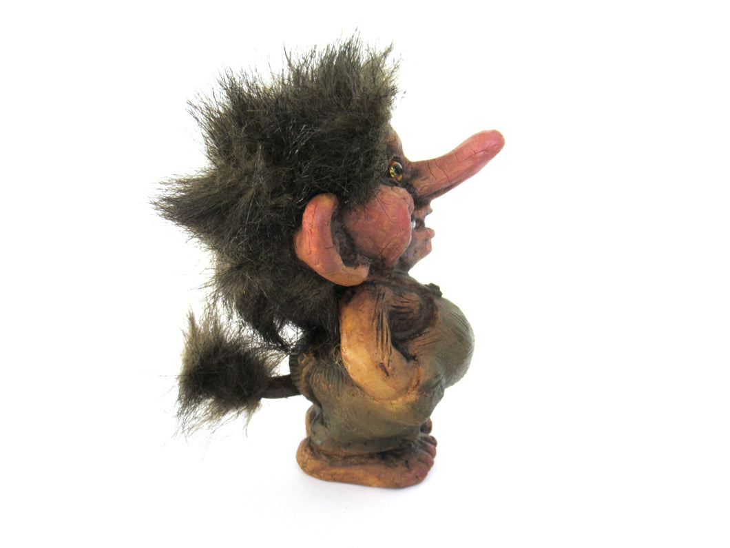 Small Nyform Troll number 18, Troll handmade in Norway (Goblin, Gremlin, Hob, Imp, Gnome, Hobgoblin, Elf, Pixy).