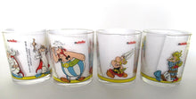 Asterix and Oberlix Collectible Nutella Glasses. Asterix, Obelix, Troubadix, Miraculix.