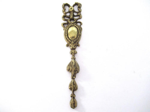 1 (ONE) Antique Ornate Brass Embellishment, Ornament, Bow.