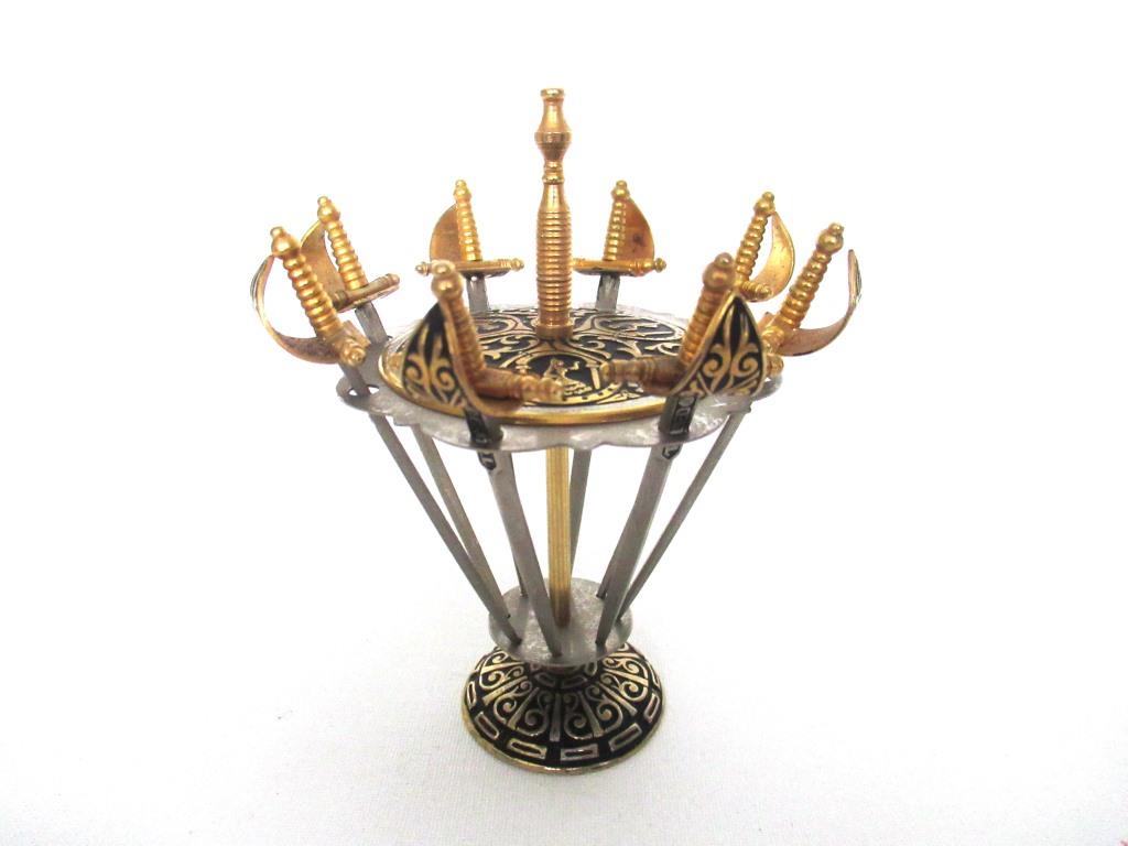 Vintage Cocktail picks, Toledo, miniature swords.