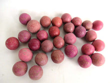 UpperDutch:Marbles,Pink Clay Marbles, Set of 30 Antique Clay Marbles, Antique pink marbles.