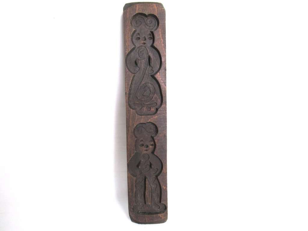 UpperDutch:Cookie Mold,Small Springerle, Vintage Wooden cookie mold.