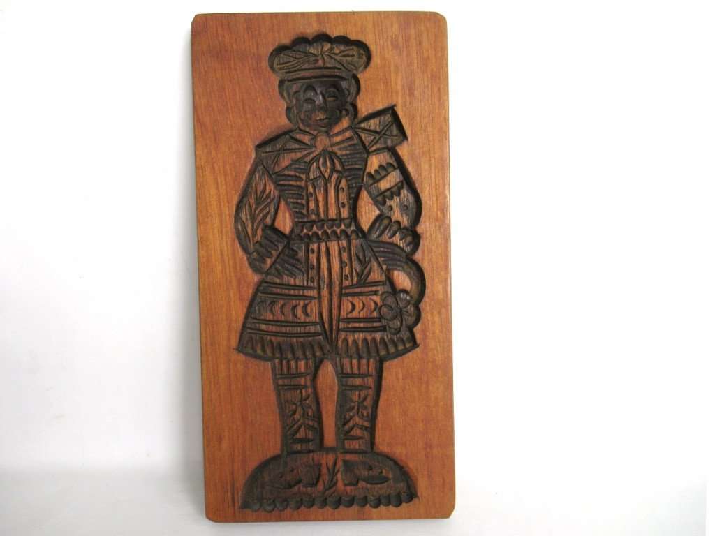 UpperDutch:Cookie Mold,Springerle Mold, Vintage Folk art wooden cookie mold.