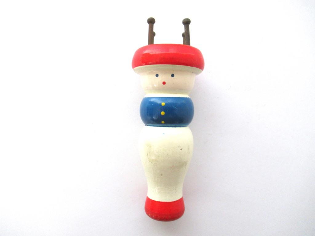 Vintage Wooden Knitting Doll, Knitting Nancy, French Knitting, Bobbin Doll, Sewing supply.