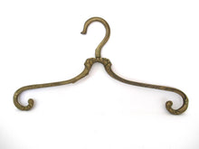 1 (one) Brass Clothes Hanger, Clothes Hangers, Antique French Coat hanger, Wedding dress, Swivel.