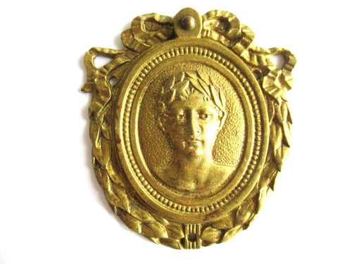 Hidden Keyhole escutcheon. Authentic antique Solid Brass Ormolu Keyhole cover Swivel Key Hole Frame. Victorian furniture hardware