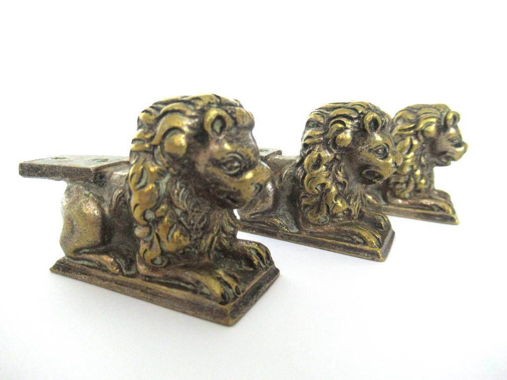 Antique Lion furniture embellishments, Solid Brass Feet.