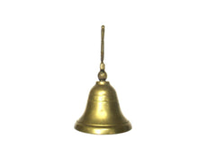 Vintage brass table bell, harp.