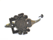 1 (one) Coat Hook, Cherub wall hook. Coat rack supply, Angel coat of arms storage solution.