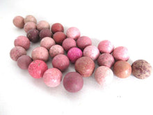 UpperDutch:,Set of 30 Pink Antique Clay Marbles.