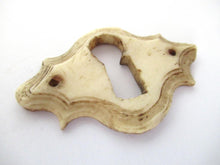 UpperDutch:Keyhole cover,Antique Bone Keyhole cover, plate, bone escutcheon, keyhole frame.