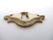 UpperDutch:Keyhole cover,Antique Bone Keyhole cover, plate, bone escutcheon, keyhole frame.