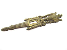 1 (ONE) Antique escutcheon, Ornate brass keyhole frame / cover, Victorian style