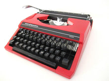 UpperDutch:Typewriter,Sperry Remington Idool Typewriter Ten Forty, QWERTY keyboard. Working red typewriter. Retro office decor, desk decor.
