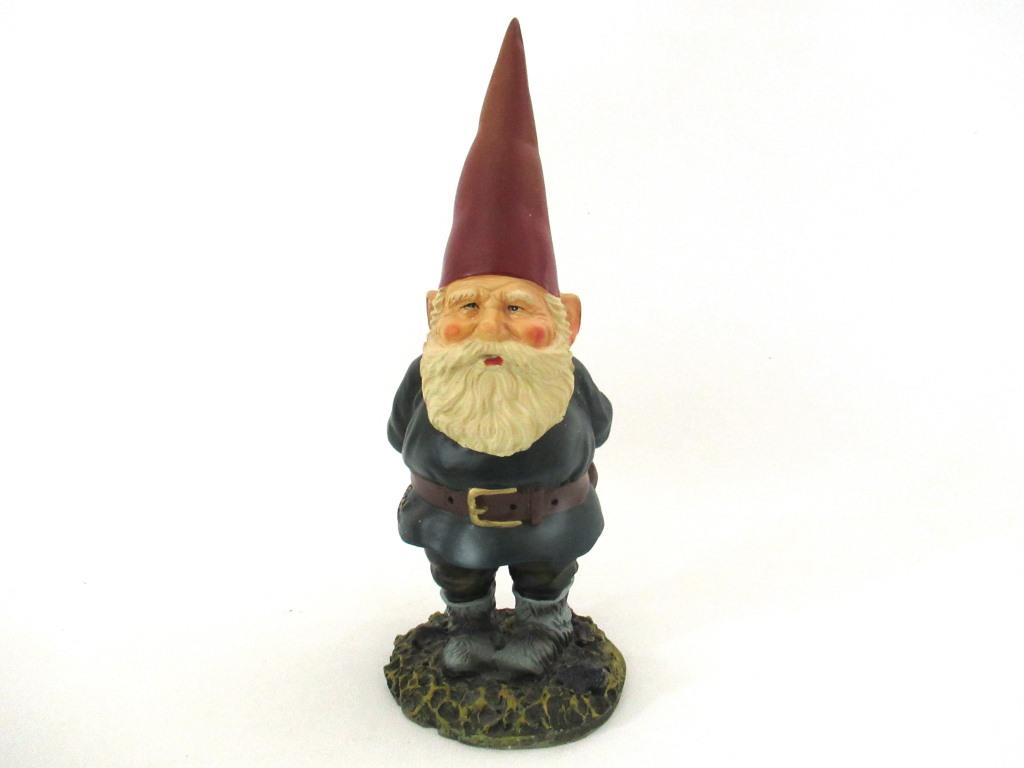 UpperDutch:Gnome,Garden Gnome statue 10 Inch after a design by Rien Poortvliet, David the Gnome.