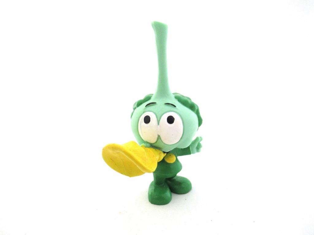UpperDutch:Figurine,Snork Figurine, Tooter with a Horn, Schleich West-Germany The Snorks, Pvc figurine 1980's.