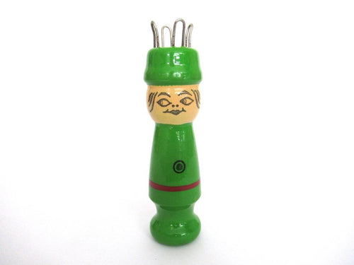 Knitting Doll, Vintage Wooden Knitting Doll, French Knitting, Bobbin Doll, Sewing supply, Knitting Nancy.