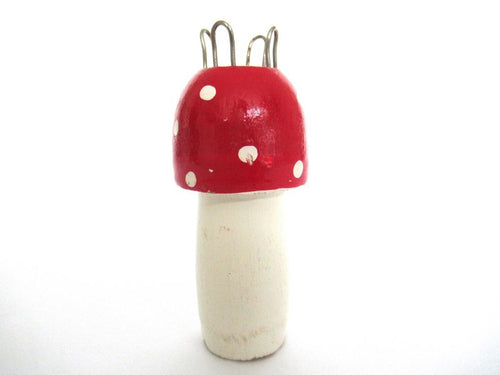Wooden Mushroom Knitting Doll, French Knitting, Knitting Nancy, Bobbin Doll, Mushroom, Knitting Nancy.