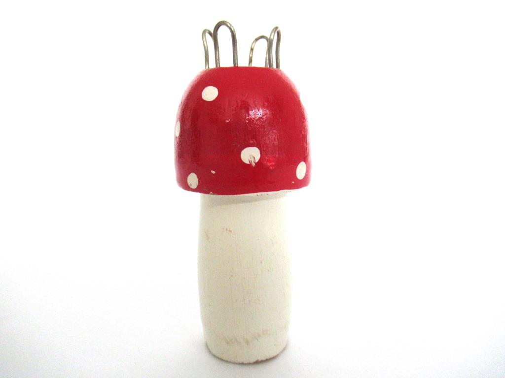 Wooden Mushroom Knitting Doll, French Knitting, Knitting Nancy, Bobbin Doll, Mushroom, Knitting Nancy.