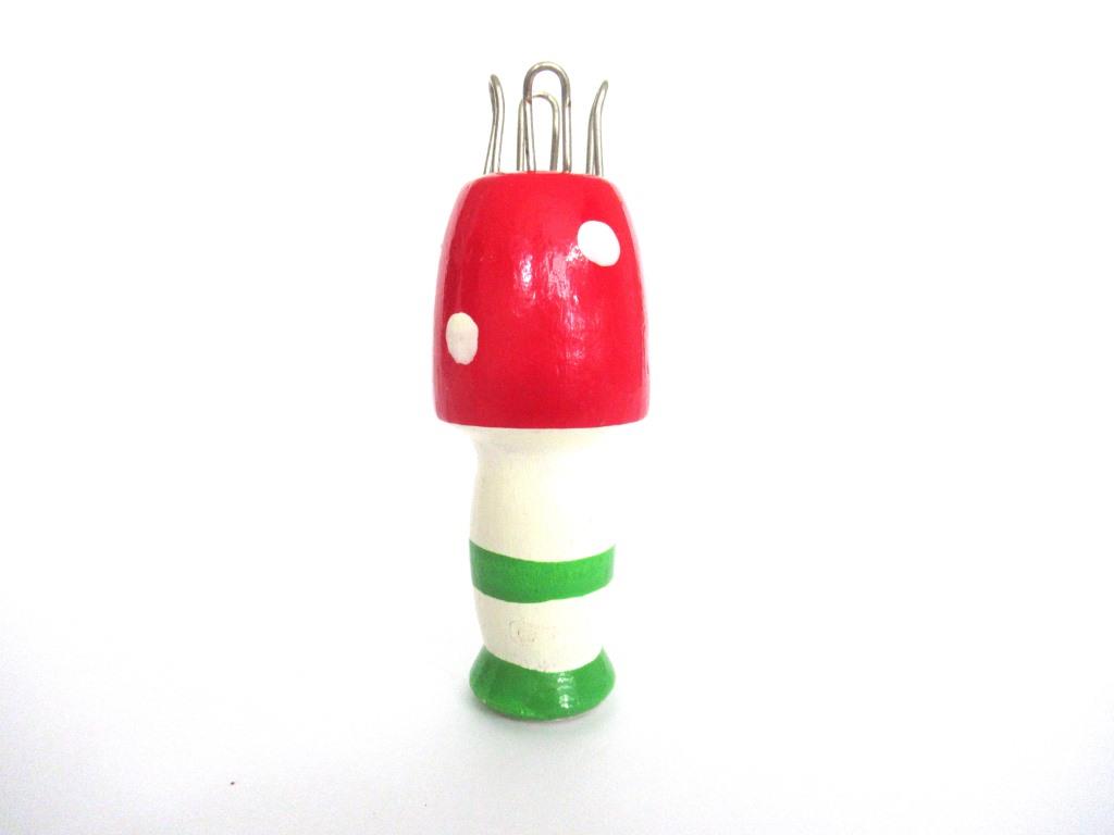 Wooden Mushroom Knitting Doll, French Knitting, Knitting Nancy, Bobbin Doll, Mushroom, Knitting Nancy.