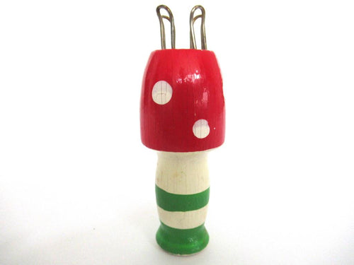 Wooden Mushroom Knitting Doll, French Knitting, Knitting Nancy, Bobbin Doll, Mushroom, Knitting Nancy.