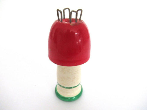 Wooden Mushroom Knitting Doll, French Knitting, Knitting Nancy, Bobbin Doll, Mushroom, Knitting Nancy.