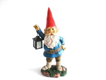Collectible Garden Gnome with Lantern after a design by Rien Poortvliet, David the Gnome.
