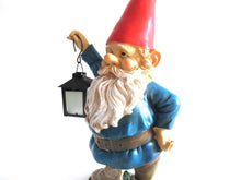 Collectible Garden Gnome with Lantern after a design by Rien Poortvliet, David the Gnome.