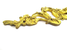 1 (ONE) Antique ornated brass keyhole cover Ornamental escutcheon Cabinet Hardware Furniture applique.