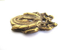 Antique Bow Escutcheon, Solid Brass, Keyhole Cover.