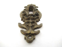 Antique Ornate Keyhole cover, lion, escutcheon, key hole, Empire, keyhole plate, solid brass.