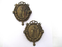 Antique Drawer handles. Set of 2, Ornate Victorian furniture hardware, embellishment, bow.