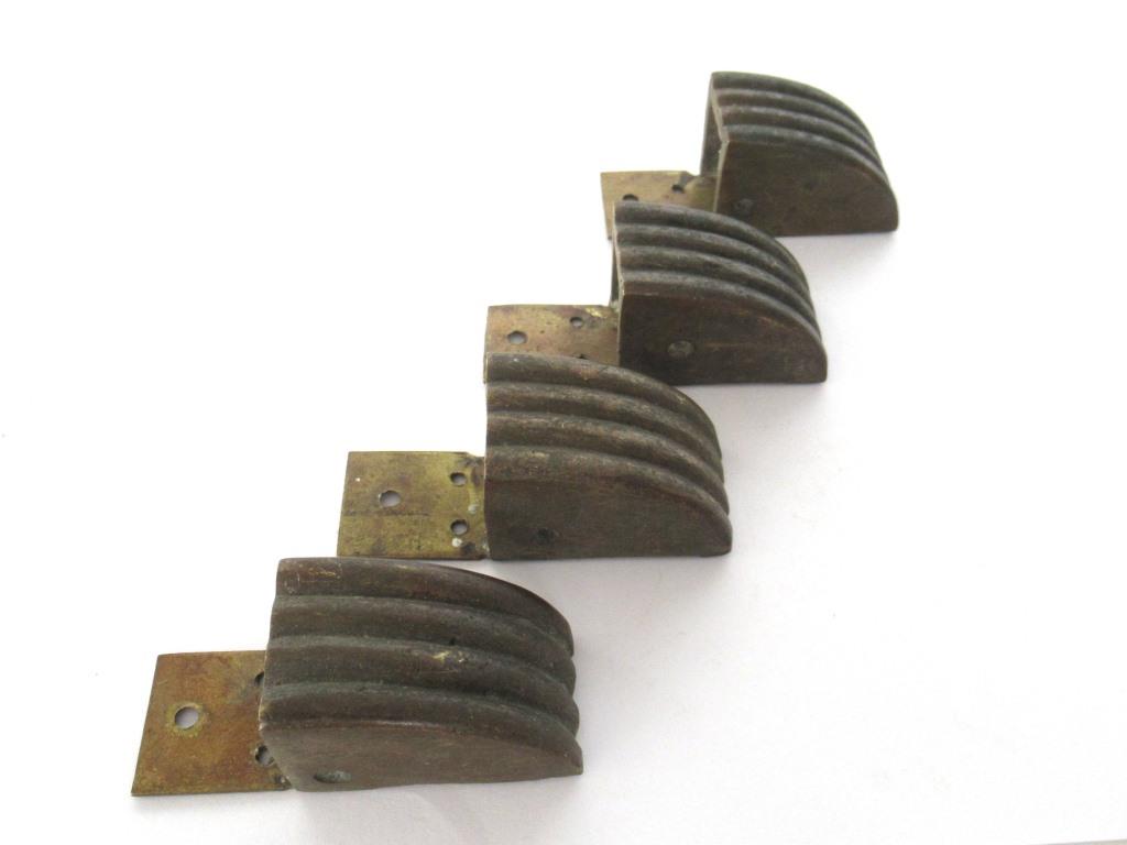 Set 4 pcs Brass Paws, Antique Solid Brass Claws / Feet, Cabinet Hardware, Foot.