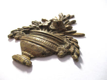 Antique Small Brass applique, ornament, embellishment, pediment, flower arrangement. #7DCG21K9