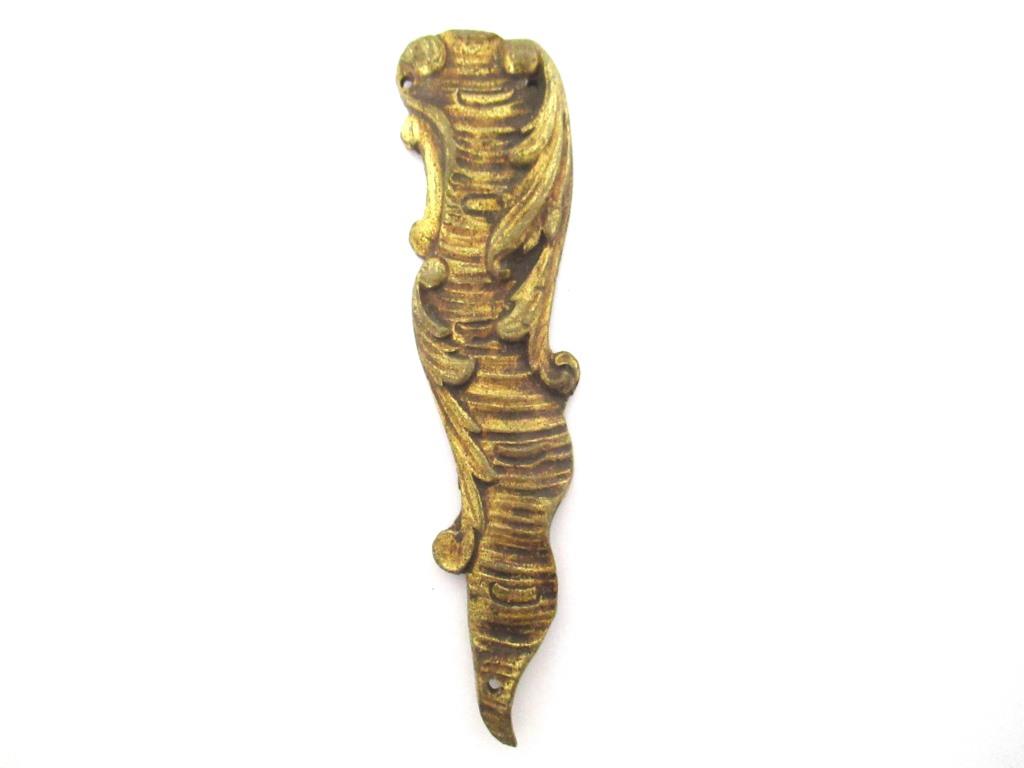 Pediment, Ornament Furniture Applique. Decoration mount, Embellishment, restoration supplies.
