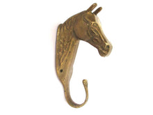 Solid Brass Horse Head Wall hook, Coat hook, Hanger, horse head.