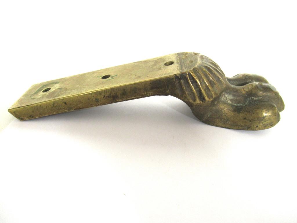 Solid Brass Lion Claw or Foot. XL 44 oz. Authentic furniture restoration supplies.