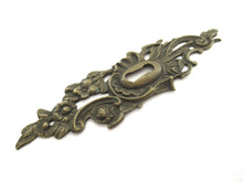 Antique ornate Keyhole Cover 5 inch, escutcheon, keyhole frame, victorian style.