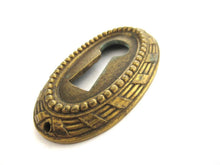 Antique Ornate Keyhole Cover, Escutcheon (2 9/16 inch).