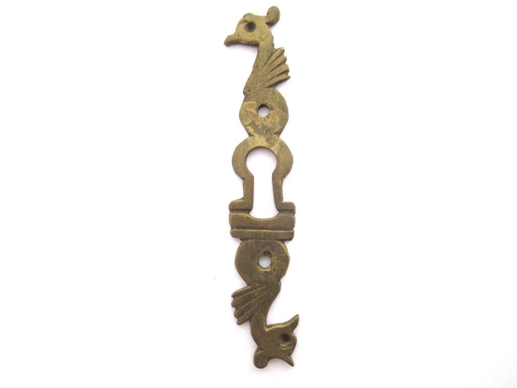 Solid Brass Keyhole cover, escutcheon, keyhole frame, plate.