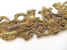 Antique Bronze Pediment, Empire, ornament, embellishment, Width 11 INCH.