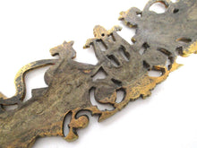Antique Bronze Pediment, Empire, ornament, embellishment, Width 11 INCH.