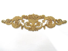 Antique Pediment, embellishment, ornament, Empire, Width 12 INCH, flower arrangement .