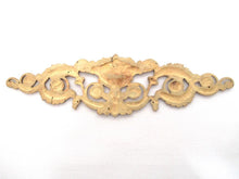 Antique Pediment, embellishment, ornament, Empire, Width 12 INCH, flower arrangement .