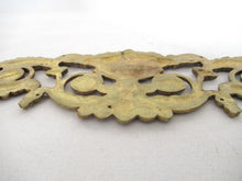 Antique Pediment, embellishment, ornament, Empire, Width 12 INCH, flower arrangement .