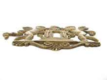 Antique Brass keyhole cover, ornament, embellishment, putti, cherub, angel.