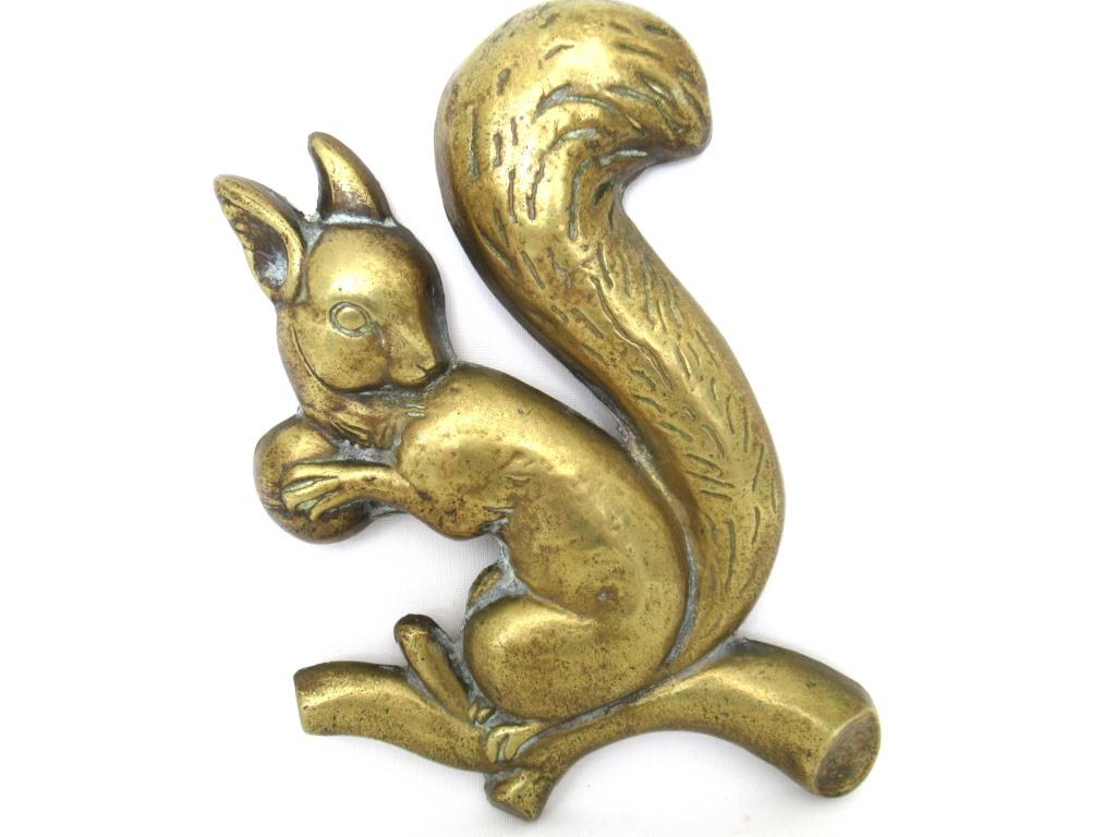 Squirrel Brass Wall decoration.
