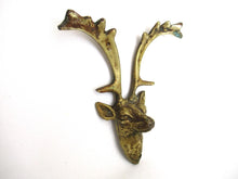 Antique Brass Deer, ornament, embellishment, pediment, Decoration mount.
