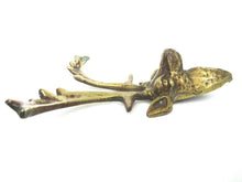 Antique Brass Deer, ornament, embellishment, pediment, Decoration mount.