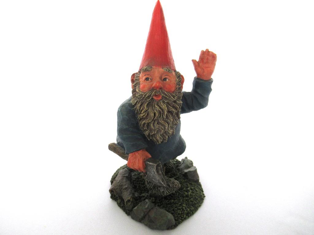 Gnome with axe 'Peter' after a design by Rien Poortvliet Gnome with Axe.